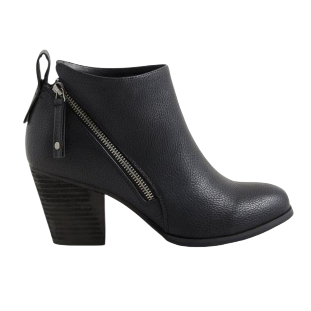 Torrid‎ Black Ankle Booties with Zipper Detail - Picture 2 of 6